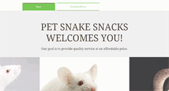 Desktop Screenshot of petsnakesnacks.net