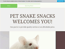 Tablet Screenshot of petsnakesnacks.net